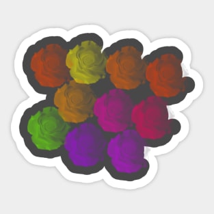 Rose Rainbow Sticker